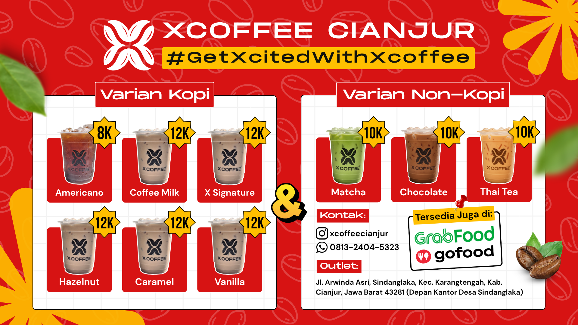 Pricelist X Coffee Desktop